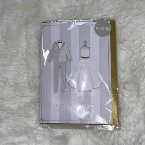 Wedding card brand new still in packet Sheffield office hood and white